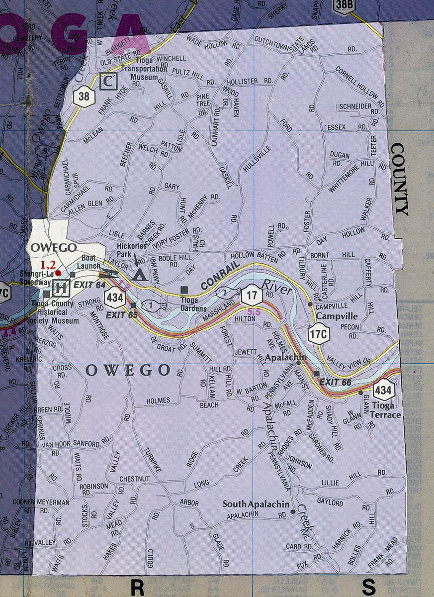 Town of Tioga Map